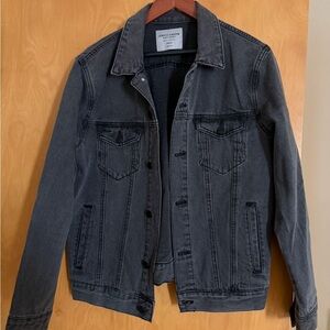 Stylish Dark Gray Denim Jacket